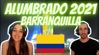 REACCIONANDO A: ALUMBRADO DE NAVIDAD🎄BARRANQUILLA 🇨🇴, 2021 *EL ARBOL MAS GRANDE* 😱