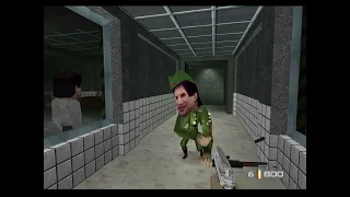 Mission 2 Facility: Agent Goldeneye Xbox One N64 Fat Head DK Mode with Magnum, Silver PP7 Nostalgia