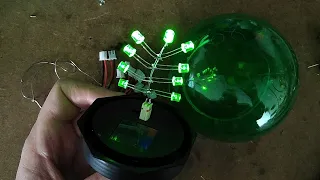 Making cheap solar garden lights more interesting.  (Laid back video.)