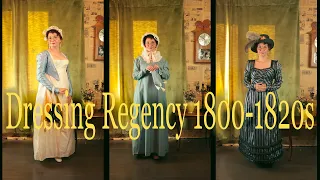 dressing regency, 1800s-1820s