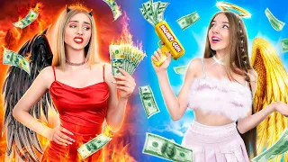 Rich Good Girl vs Rich Bad Girl | Mean vs Nice Sister