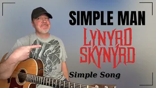 How to Play Simple Man - Lynyrd Skynyrd - EASY GUITAR LESSON