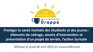 Matinale en visioconférence : Protéger la santé mentale des étudiants et des jeunes