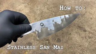 How to make Stainless San Mai Steel