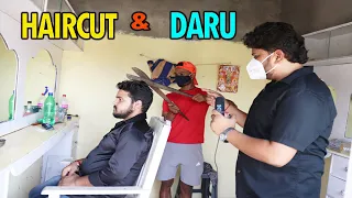 DHAKAD REPORTER HAIRCUT & DARU BAN  | HARSH RAJPUT