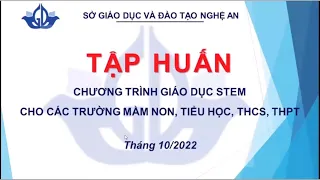 Tập huấn chương trình giáo dục Stem Tiểu học