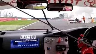 Silverstone Marshals fight blazing TR7 V8