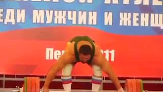 Михаил Кокляев - Рывок 201 кг. Чемпионат России 2011.