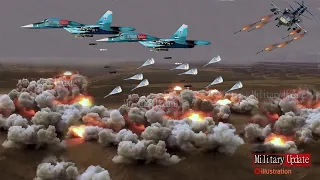 Scary!! Su-34,Ka-52, ATGM • destroy dozens of Ukrainian tanks