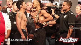 MANNY PACQUIAO & KEITH THURMAN FULL FIGHT WEIGH-IN AND FACE-