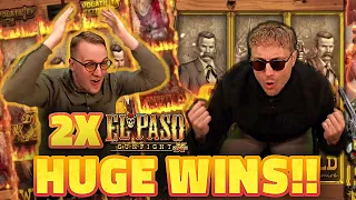 🔥BACK 2 BACK HUGE WINS ON EL PASO GUNFIGHT xNUDGE (Nolimit City) SLOT🔥