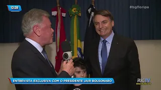Presidente Bolsonaro visita Florianópolis e concede entrevista exclusiva para a RICTV