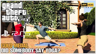 GTA 5 PS5 Remastered - Mission #28 - Did Somebody Say Yoga? [Gold Medal] 4K HDR