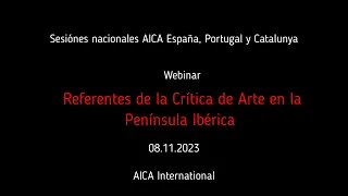 Referentes de la Crítica de Arte en la Península Ibérica
