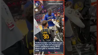 Draymond Green Signs and Gifts His Shoes to Young Fan at Clippers vs Golden State Game