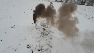 Pyroland Power Smoke im ersten Schnee/ Vorfreude