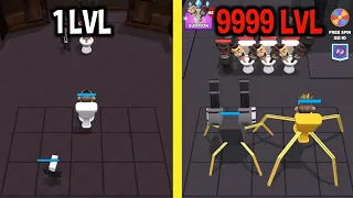 MAX LEVEL in Toilet Monster: Merge Battle Game