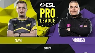 CS:GO - Natus Vincere vs. Windigo Gaming [Overpass] Map 1 - Group C - ESL Pro League Season 9 Europe