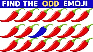 FIND THE ODD EMOJI OUT in this Emoji Quiz! | Odd One Out Puzzle | Find The Odd Emoji Quizzes