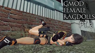 FEMALE RAGDOLLS FALLS COMPILATION #2 {GMOD} FT. MIYA SUDDEN ATTACK 2 [Ryona]