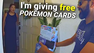 Gifting Pokemon Cards To Strangers!