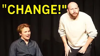 When he shouts “CHANGE!”, they have to say something COMPLETELY DIFFERENT.