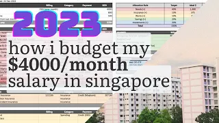 Living on $4000/month in Singapore | Budgeting for 2023