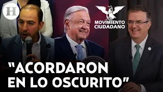 Marko Cortés acusa que AMLO acordó con MC la candidatura presidencial de Marcelo Ebrard