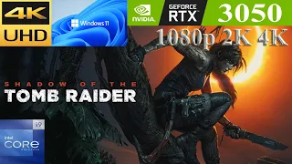 Shadow of the Tomb Raider: RTX 3050 | 12900K | 1080p 2K 4K | Max Ultra Settings | PC Benchmark