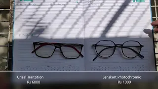 Lenskart Photochromic Vs Crizal Transition Lens