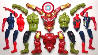 MERAKIT MAINAN HULKBUSTER VS HULK VS SPIDERMAN AND VISION - SUPERHERO AVENGERS