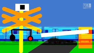 Animated Indonesian Railroad Crossing