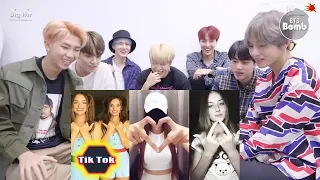 BTS REACTION Finger thingy 😝 Can you do it? TikTok videos compilation + TUTORIAL #tuttingBTS 반응