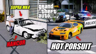 MODIF TOYOTA SUPRA MK4 BUAT MISI PERAMPOKAN BANK TERBESAR !! GTA 5 MOD