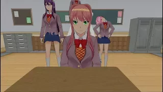 Monikas out to delete every body | yandere simulator doki doki literature club mod + easter egg