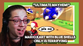 *Ultimate Mayhem!* Mario Kart with Blue Shells ONLY is Terrifying by Smii7y (long intro) | Reacts