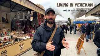 Living In Yerevan | Walk Through Vernissage and Treasure Hunting in Yerevan, Armenia