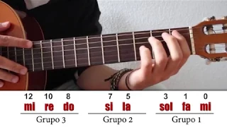 La Escala Mayor, y como memorizar todas las notas en la sexta cuerda de la guitarra. Curso Punteo 22