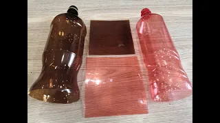 how to make a SMOOTH SHEET from a PLASTIC BOTTLE is very easy, WITH YOUR OWN HANDS