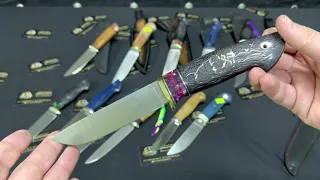 Новогодняя выставка продажа ножей со скидками.Обзор с ценами!