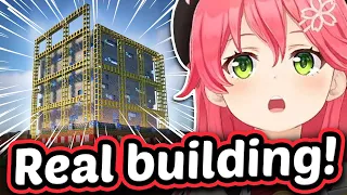 Miko Was Amazed By Kaela's Realistic Construction Style - New Holoserver Minecraft【ENG Sub Hololive】