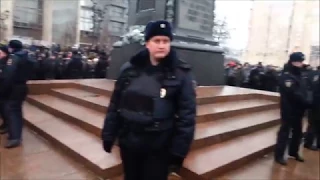 Акция протеста против выборов. 28.01.2018. Пушкинская пл ч. 2