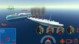 RMS Lusitania vs MASSIVE CRUISE SHIP | Ship Handling Simulator