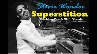 Stevie Wonder - Superstition - Backing Track For Guitar With Vocals -  To Study For Free