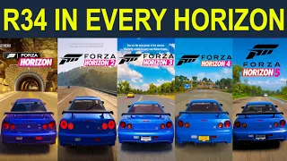 Nissan Skyline GT-R R34 In EVERY Forza Horizon 1,2,3,4,5 l Forza Evolution of Nissan GT-R R34