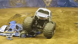 Megalodon Monster Truck EPIC Freestyle - Los Angeles │ Monster Jam 2018