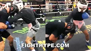 GERVONTA DAVIS BUSTS UP SPARRING PARTNER TO MAYWEATHER'S DELIGHT; BRUTAL BODY SHOTS FOR SANTA CRUZ