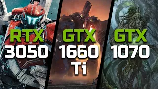 RTX 3050 vs GTX 1660 Ti vs GTX 1070 - Test in 8 Games