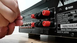 How to remove banana plugs caps from speakers socket in amplifier (Denon or other)