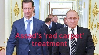 Syria civil war: Assad makes surprise trip to Putin's Russia